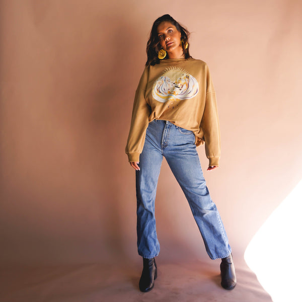 Golden Crew Neck Sweatshirt