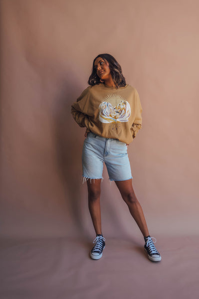 Golden Crew Neck Sweatshirt