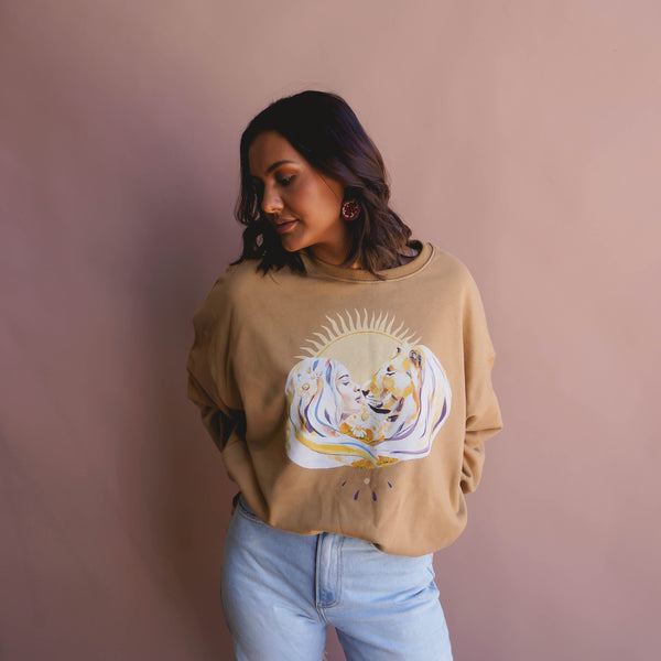 Golden Crew Neck Sweatshirt