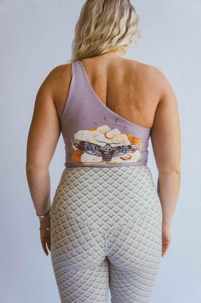 One Shoulder Crop - Golden