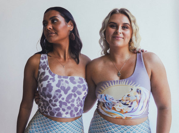 One Shoulder Crop - Golden