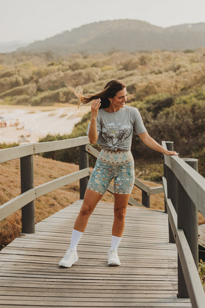 Bike Short - Aura Aquamarine