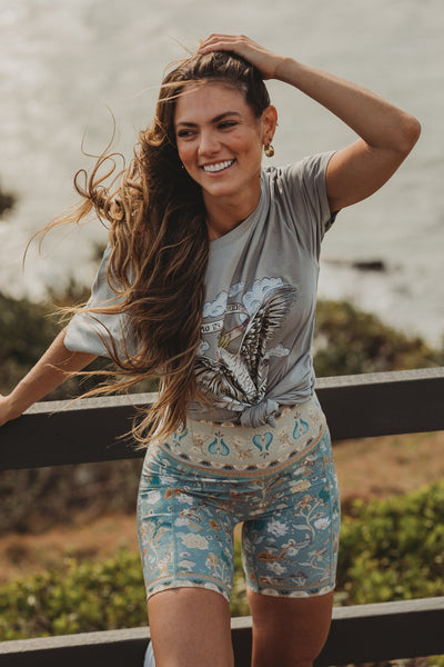 Head in the Clouds Tee - Steel Grey