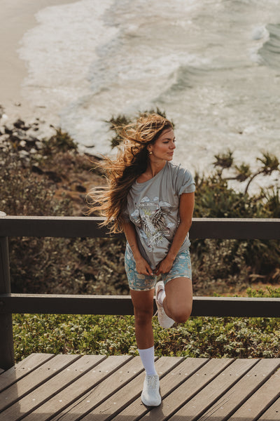 Head in the Clouds Tee - Steel Grey