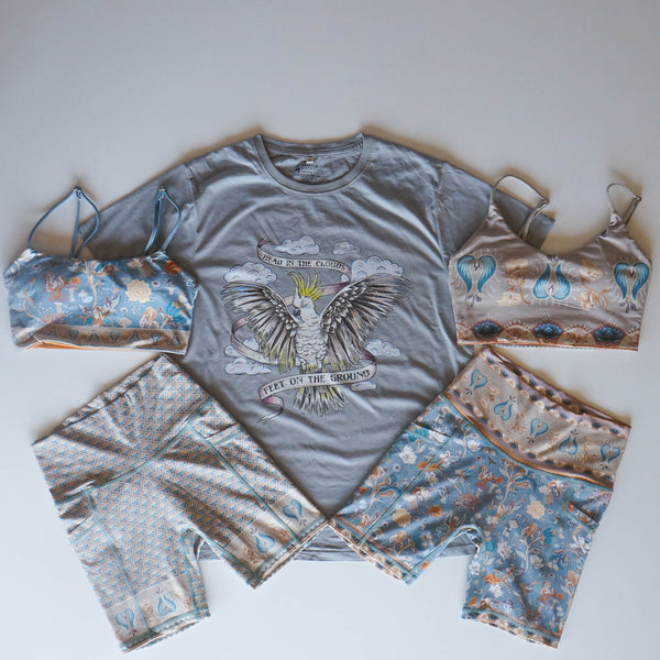 Head in the Clouds Tee - Steel Grey