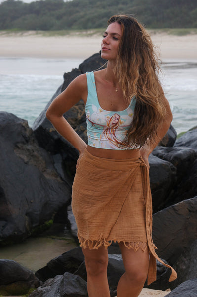 Chrissy Mini Skirt Brown