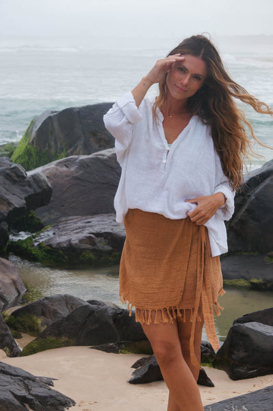 Chrissy Mini Skirt Brown