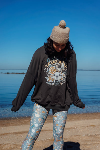 Aura Crew Neck Sweatshirt - Charcoal