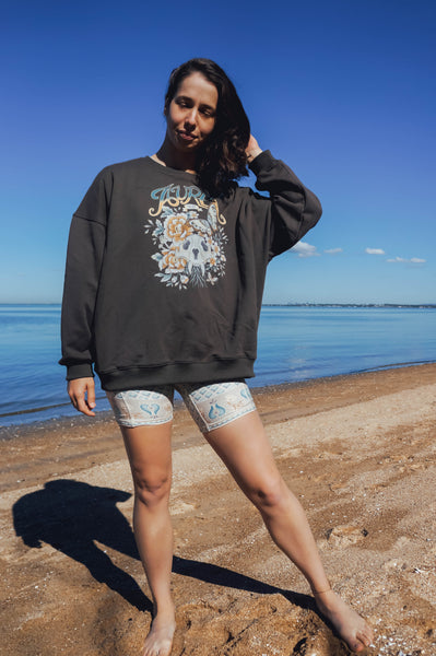 Aura Crew Neck Sweatshirt - Charcoal