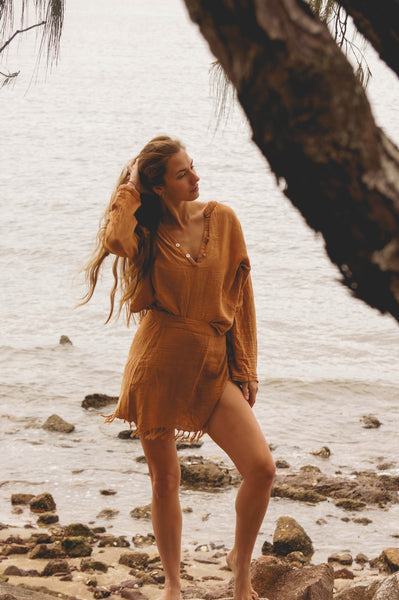 Chrissy Mini Skirt Brown