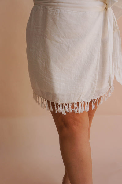Chrissy Mini Skirt White