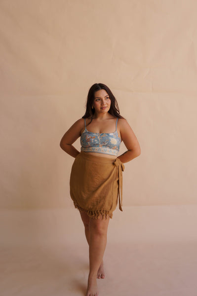 Chrissy Mini Skirt Brown