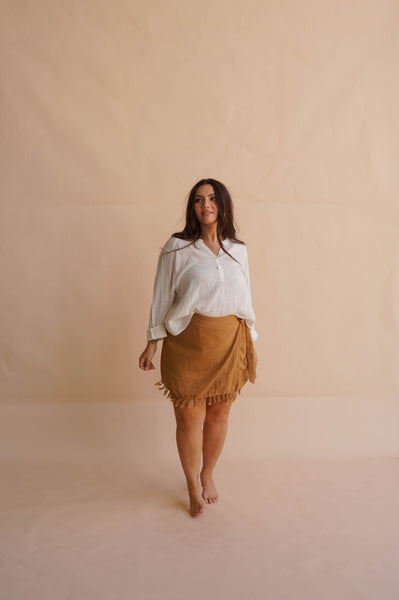 Chrissy Mini Skirt Brown