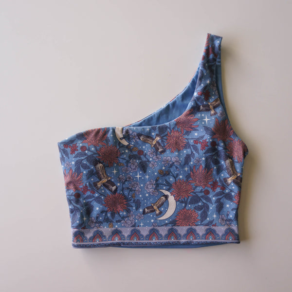 One Shoulder Crop - Diamond Skies Twilight