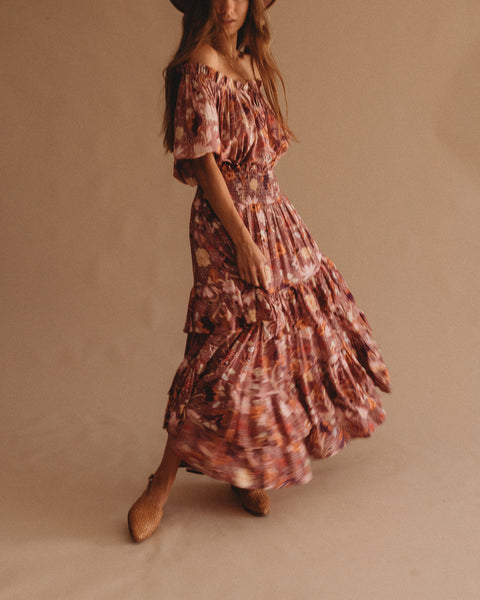 Aura Amethyst Maxi Skirt