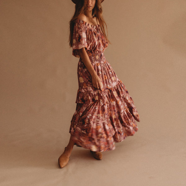 Aura Amethyst Maxi Skirt