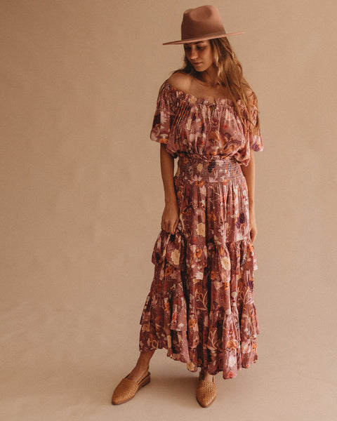 Aura Amethyst Maxi Skirt