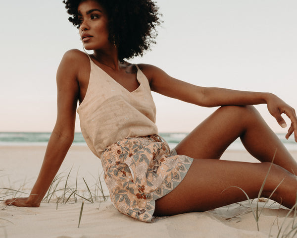 Ladies Linen Cami - Wild Abandon