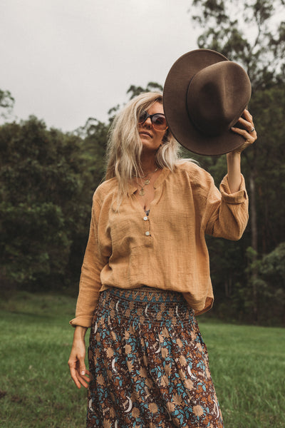 Chrissy Blouse Mustard