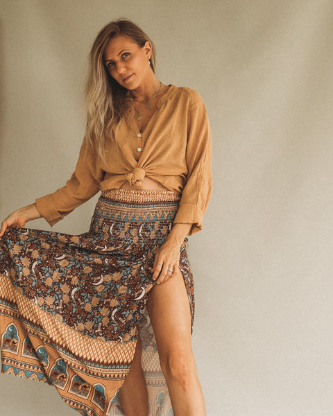 Chrissy Blouse Mustard