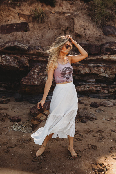 Ladies Inwards Singlet - Lilac