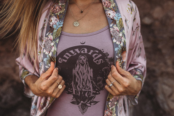 Ladies Inwards Singlet - Lilac