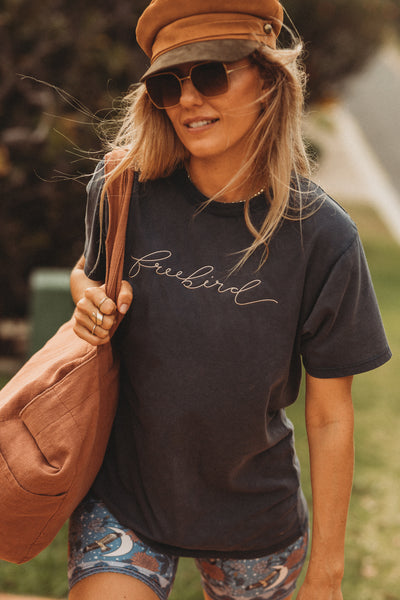 Freebird Tee - Stonewash Blue