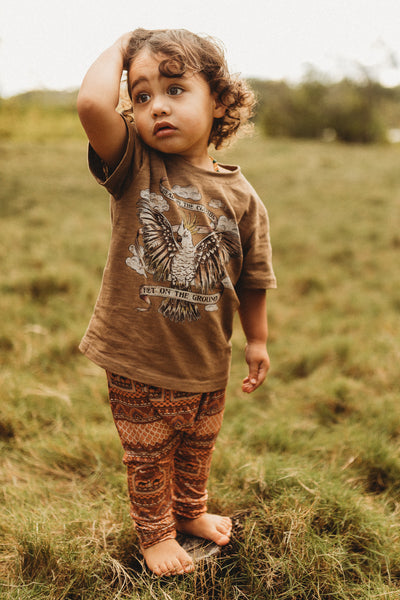 Children's Head in the Clouds Tee - Chocolate