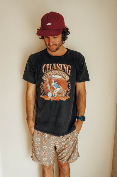 Ebb & Flow Tee - Stonewashed Black