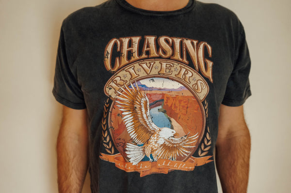 Ebb & Flow Tee - Stonewashed Black