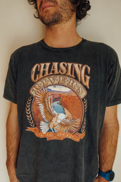 Ebb & Flow Tee - Stonewashed Black