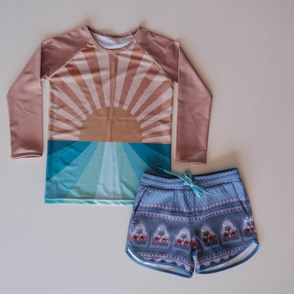 Retro Sunset Rash Shirt