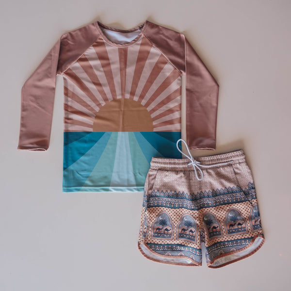 Retro Sunset Rash Shirt