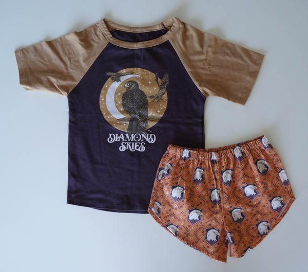 Organic Cotton Shorts - Wild & Free Rust