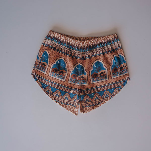 Organic Cotton Shorts - Diamond Skies Golden Hour