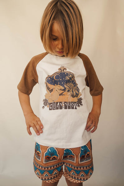Organic Cotton Shorts - Diamond Skies Golden Hour