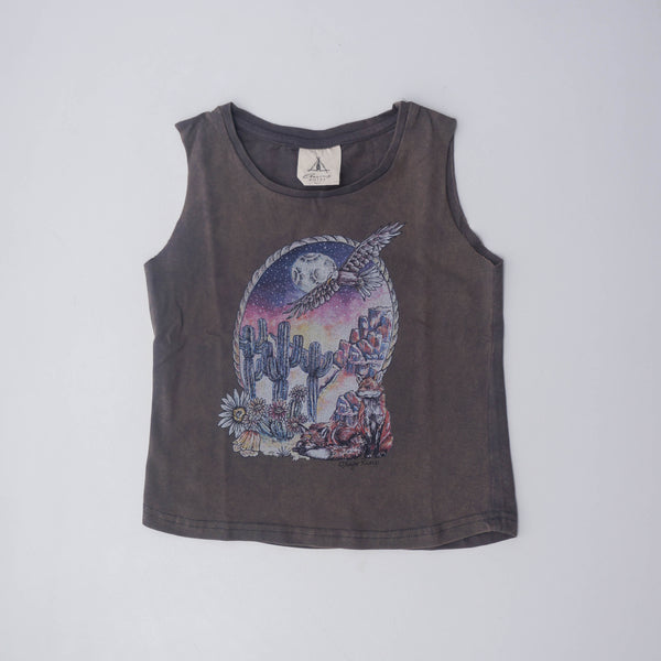 Wild Fox Singlet - Stonewashed Black