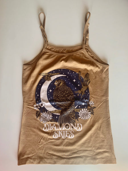 Ladies Diamond Skies Singlet - Caramel