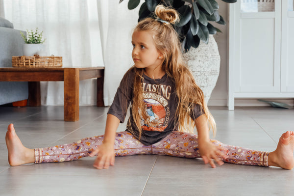 Child Leggings - Aura Amethyst