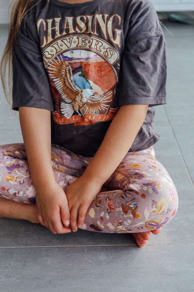 Child Leggings - Aura Amethyst