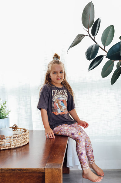 Child Leggings - Aura Amethyst
