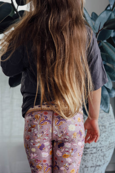 Child Leggings - Aura Amethyst
