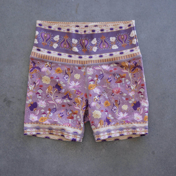 Child Bike Shorts - Aura Amethyst