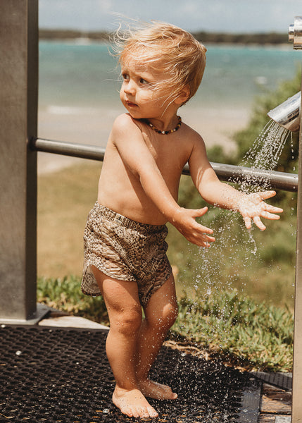 Organic Cotton Shorts - Python Neutral