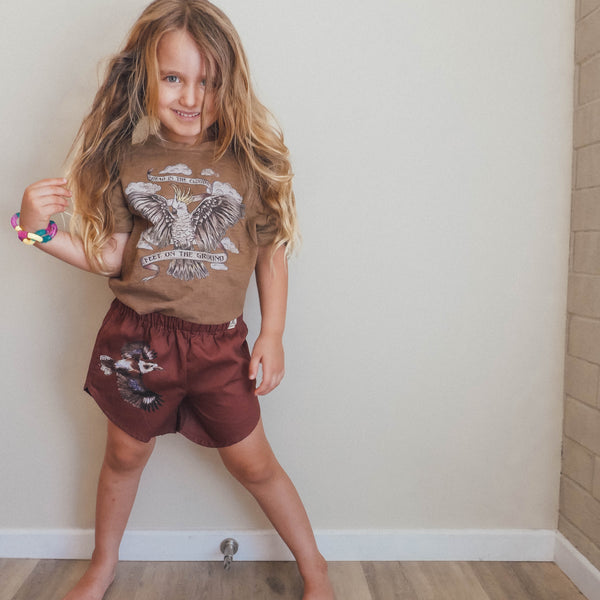 Organic Cotton Shorts - Kookaburra