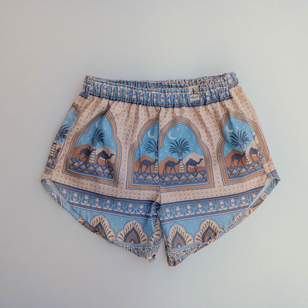 Organic Cotton Shorts - Diamond Skies Ocean