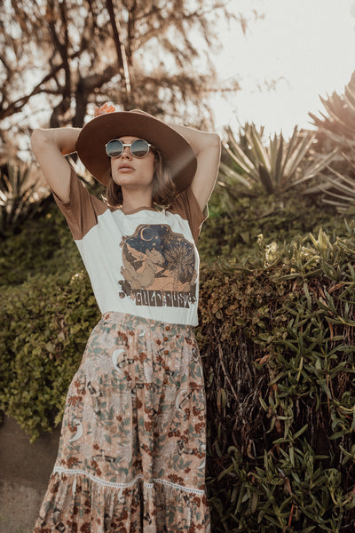 Ladies Gold Dust Raglan Tee - Bronze