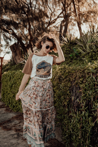 Ladies Gold Dust Raglan Tee - Bronze