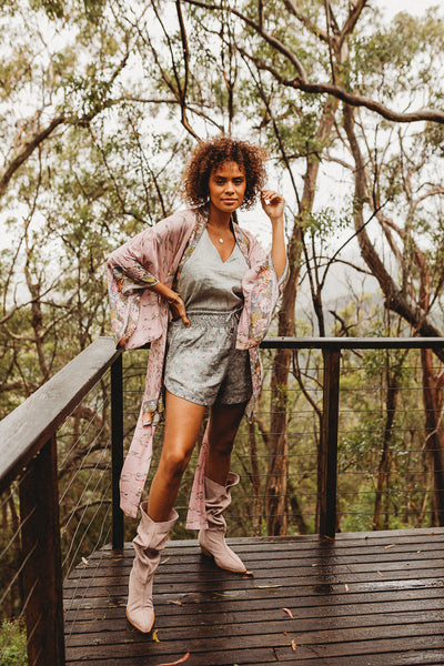 Ladies Short Robe - Grounded