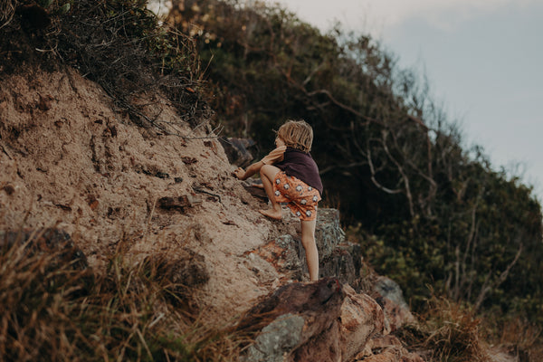 Organic Cotton Shorts - Wild & Free Rust